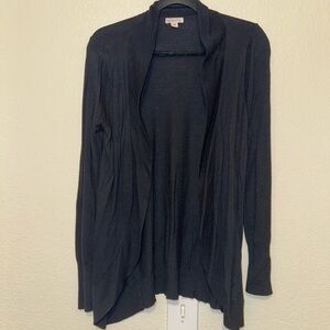 Black knit cardigan